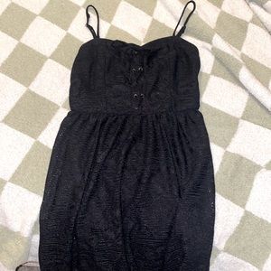 Black cross cross dress